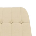 Chaise à bascule Crème Tissu – Image 4