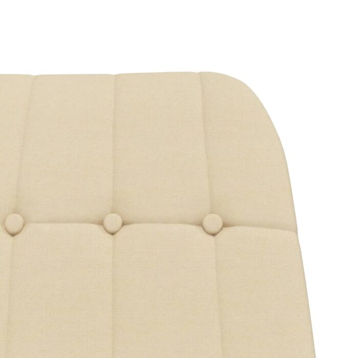 Chaise à bascule Crème Tissu – Image 4