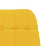 Chaise à bascule Jaune moutarde Tissu – Image 4