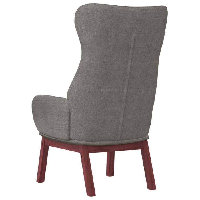 Chaise de relaxation Gris clair Tissu – Image 3