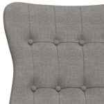 Chaise de relaxation Gris clair Tissu – Image 4