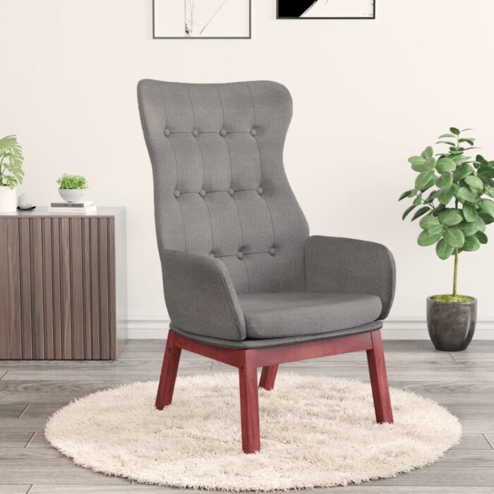 VXL8720286822128_m_en_hd_1.jpg Chaise de relaxation Gris clair Tissu – Image 1