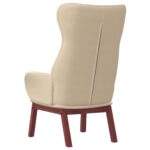 Chaise de relaxation Crème Tissu – Image 3