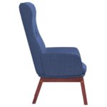 Chaise de relaxation Bleu Tissu – Image 2