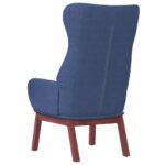 Chaise de relaxation Bleu Tissu – Image 3