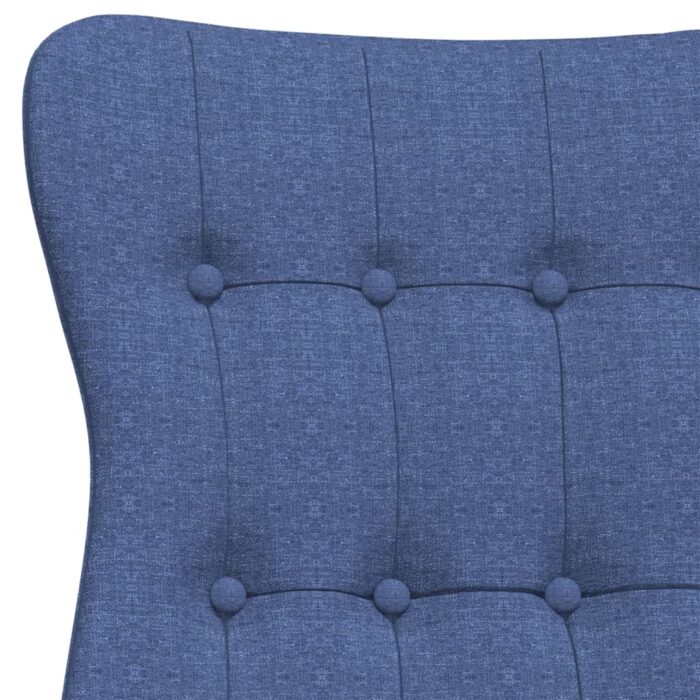 Chaise de relaxation Bleu Tissu – Image 4