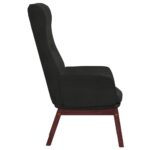 Chaise de relaxation Noir Tissu – Image 2