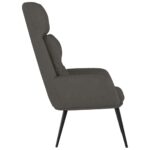 Chaise de relaxation Gris foncé Similicuir daim – Image 2