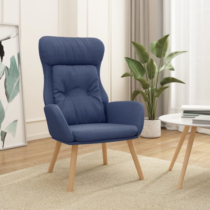 VXL8720286822388_m_en_hd_1.jpg Chaise de relaxation Bleu Tissu – Image 1