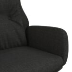 Chaise de relaxation Noir Tissu – Image 4