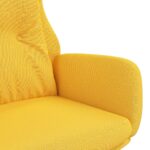 Chaise de relaxation Jaune moutarde Tissu – Image 4