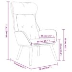 Chaise de relaxation Jaune moutarde Tissu – Image 6