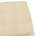 Chaise de relaxation Crème Tissu – Image 4