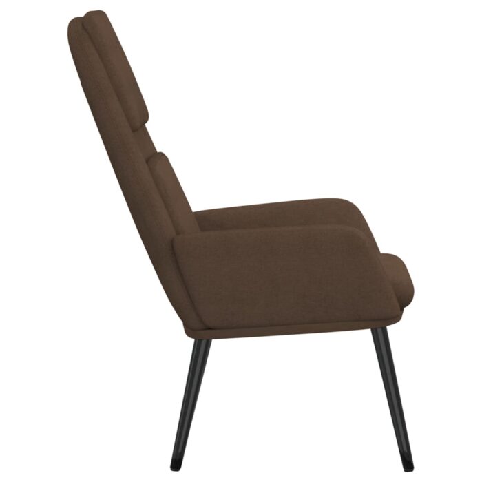 Chaise de relaxation Marron Tissu – Image 2