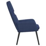 Chaise de relaxation Bleu Tissu – Image 2