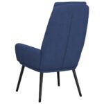 Chaise de relaxation Bleu Tissu – Image 3