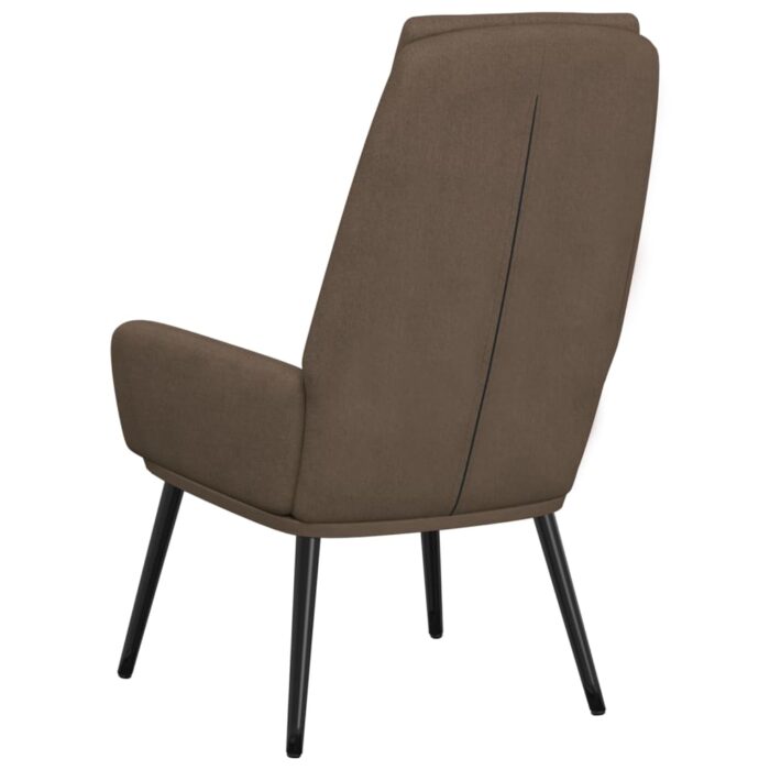 Chaise de relaxation Taupe Tissu – Image 3