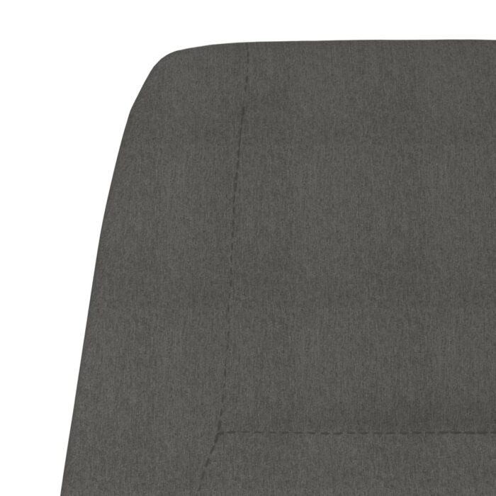 Chaise de relaxation Gris foncé Tissu – Image 4