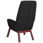 Chaise de relaxation Noir Tissu – Image 3