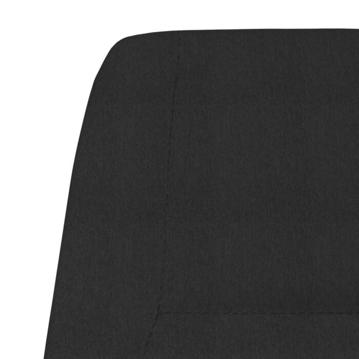 Chaise de relaxation Noir Tissu – Image 4