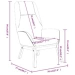 Chaise de relaxation Noir Tissu – Image 6