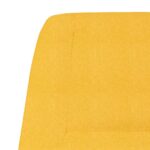 Chaise de relaxation Jaune moutarde Tissu – Image 4