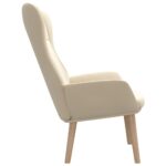 Chaise de relaxation Crème Tissu – Image 2