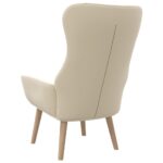 Chaise de relaxation Crème Tissu – Image 3