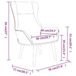 Chaise de relaxation Crème Tissu – Image 6