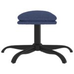 Repose-pied Bleu 60x60x36 cm Tissu – Image 2