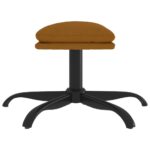 Repose-pied Marron 60x60x36 cm Velours – Image 2