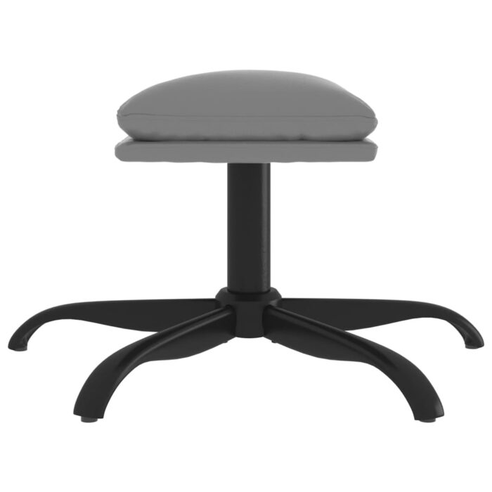 Repose-pied Gris anthracite 60x60x36 cm Similicuir – Image 2