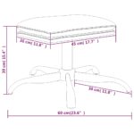 Repose-pied Gris anthracite 60x60x36 cm Similicuir – Image 4