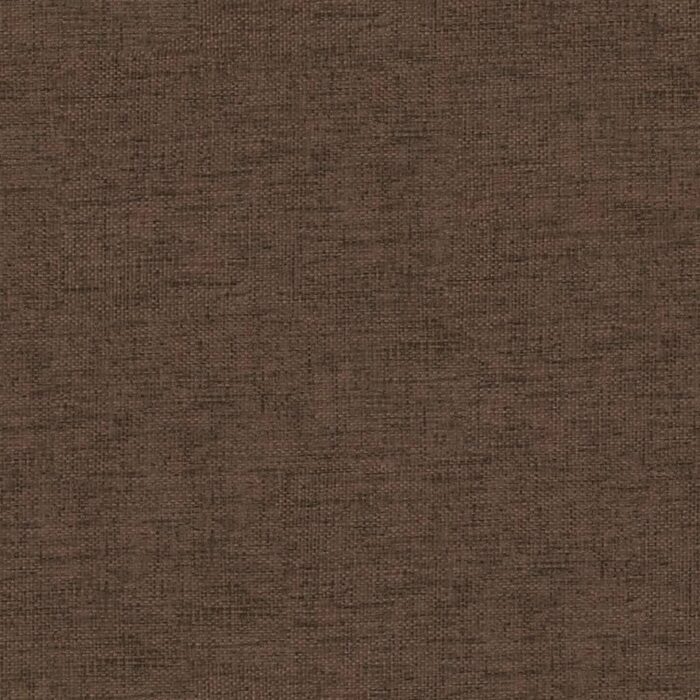 Repose-pied Marron 60x60x36 cm Tissu et similicuir – Image 3