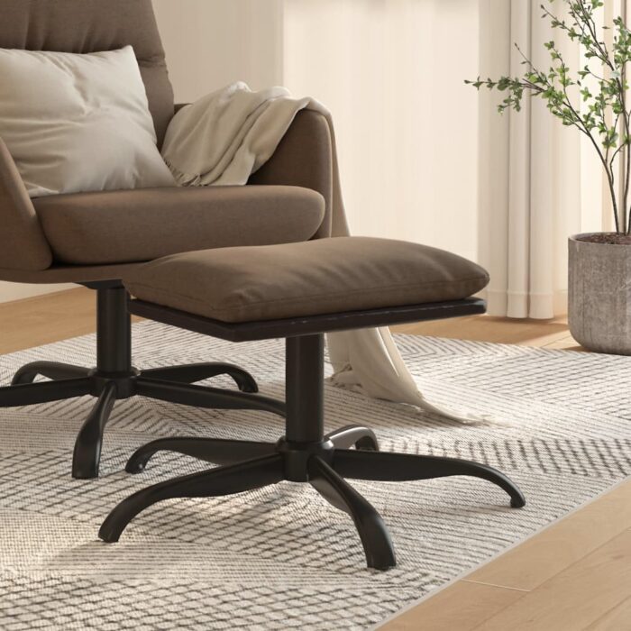 VXL8720286825433_m_en_hd_1.jpg Repose-pied Marron 60x60x36 cm Tissu et similicuir – Image 1