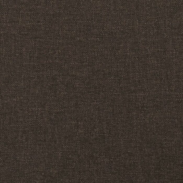Repose-pied Marron 60x60x36 cm Tissu et similicuir – Image 3