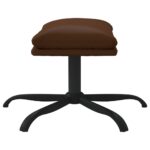 Repose-pied Marron 45x29,5x36 cm Similicuir brillant – Image 2