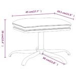 Repose-pied Marron 45x29,5x36 cm Similicuir brillant – Image 4