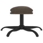 Repose-pied Gris foncé 60x60x36 cm Tissu microfibre – Image 2