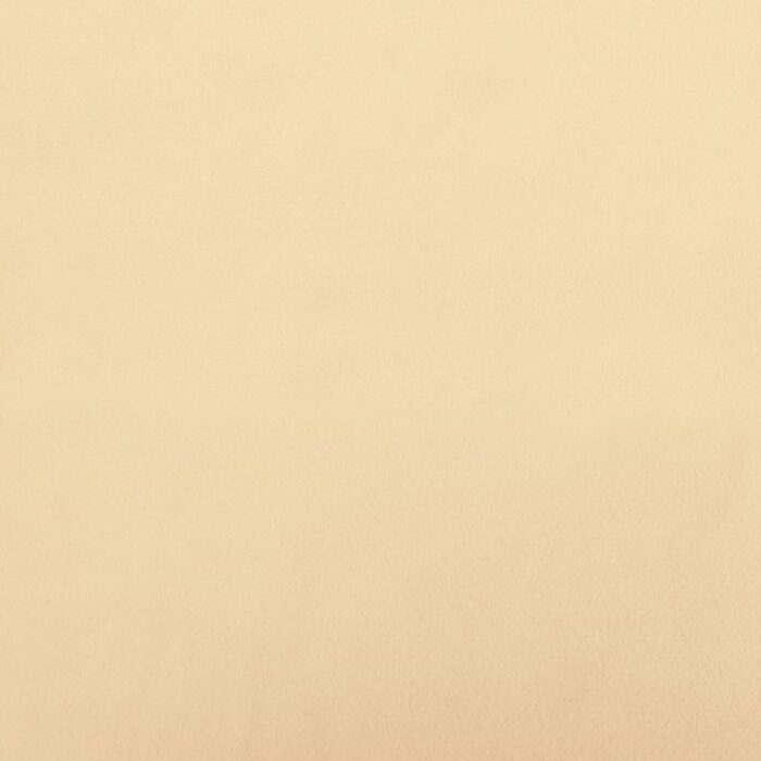 Repose-pied Blanc crème 60x60x36 cm Velours – Image 3