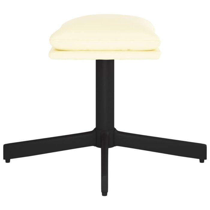 Repose-pied Crème 60x60x36 cm Similicuir – Image 2