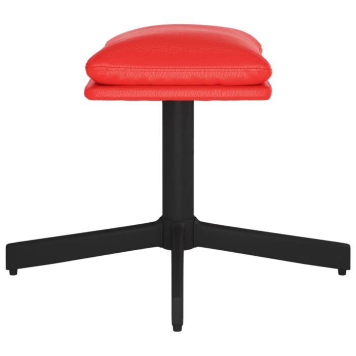 Repose-pied Rouge 60x60x36 cm Similicuir – Image 2