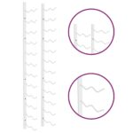 Casier à vin mural pour 24 bouteilles Blanc Fer – Image 4