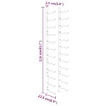 Casier à vin mural pour 24 bouteilles Blanc Fer – Image 5