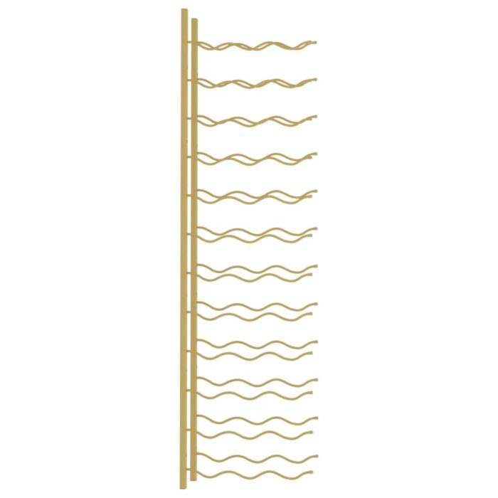 Casier à vin mural pour 36 bouteilles Doré Fer – Image 3