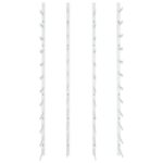 Casier à vin mural pour 36 bouteilles 2 pcs Blanc Fer – Image 2