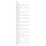 Casier à vin mural pour 36 bouteilles 2 pcs Blanc Fer – Image 3
