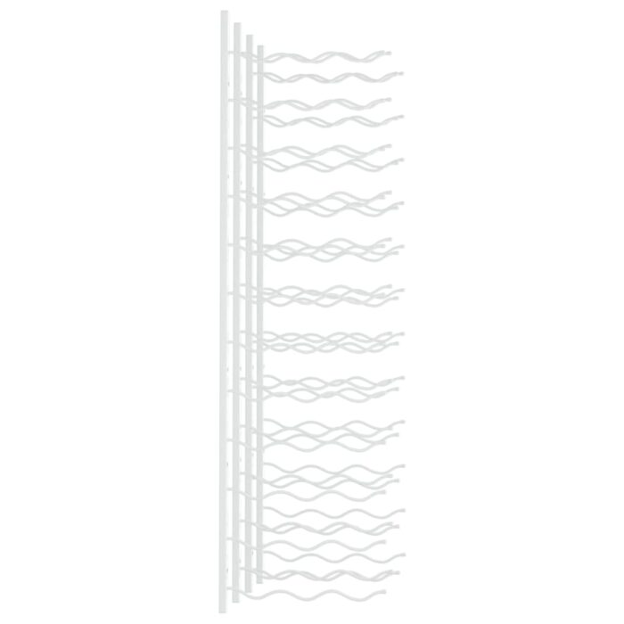 Casier à vin mural pour 36 bouteilles 2 pcs Blanc Fer – Image 3