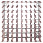 Casier à bouteilles pour 72 bouteilles Marron Bois pin solide – Image 2