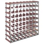 Casier à bouteilles pour 72 bouteilles Marron Bois pin solide – Image 4